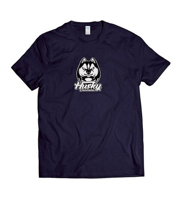 哈士奇不倒翁-T-shirt 白/黑/灰/藏青