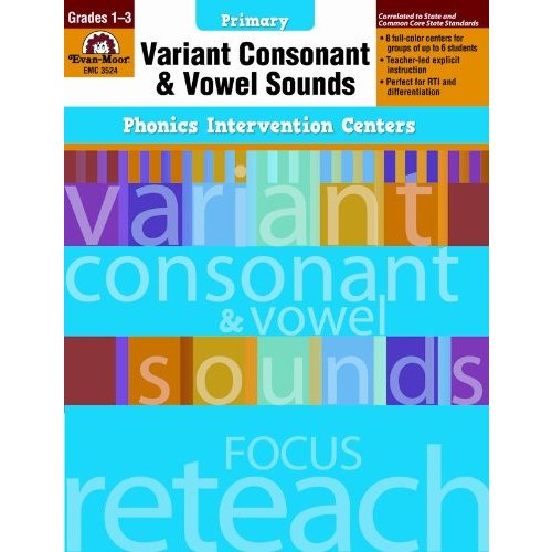 Variant Consonant and Vowel Sounds  Grades 1-3 (Phonics Intervention Centers Primary)