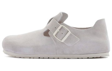 BIRKENSTOCK LONDON SUEDE LEATHER NARROW FIT ANTIQUE WHITE