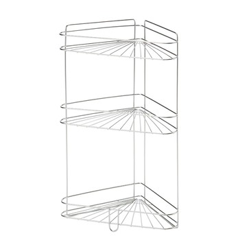 YI SHUIN 亞晨 不鏽鋼三角形置物架  32 x 22 x 58cm  銀色  1個