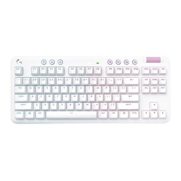 Logitech 羅技 G715 美型炫光機械式無線鍵盤 觸感茶軸  1個  白色系  茶軸