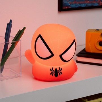【Paladone UK】Marvel 漫威 蜘蛛人 Spider Man 軟Q矽膠 造型 拍拍小夜燈