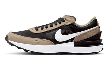 GS NIKE WAFFLE ONE ATHLEISURE CASUAL SPORTS SHOE BLACK BROWN