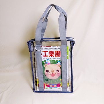 妞妞絲 - 手提功課袋【SGS安心認證】-大象灰X鐵灰 (F)