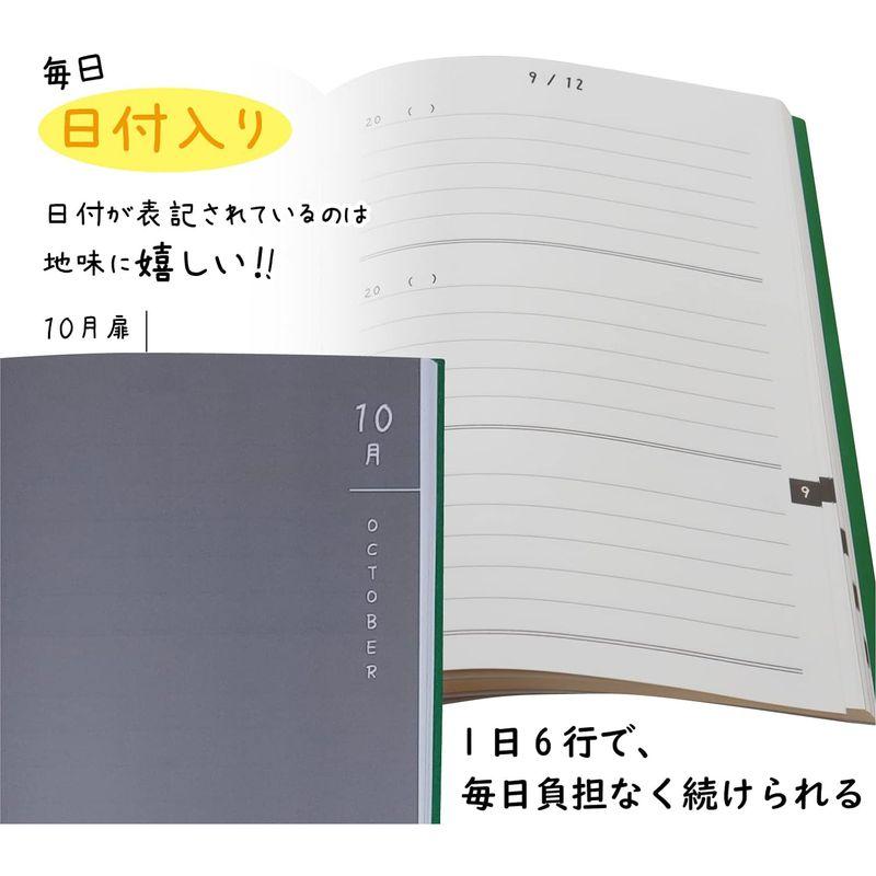 ノートライフ 3年メモ 日記帳 a5 (21cm×15cm) 3年日記 日本製 ソフトカバー PUR製本 日付付き (いつからでも始められる