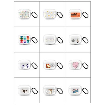 casetify適用蘋果Airpods 3/4代三無線藍牙耳機保護套軟殼子透明airpods pro 2代二潮牌ins風小眾輕奢藝術套