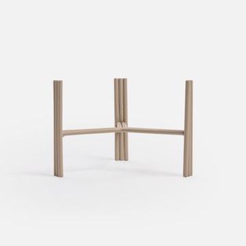 奧可利桌上鐵線花架單盆款 杏色