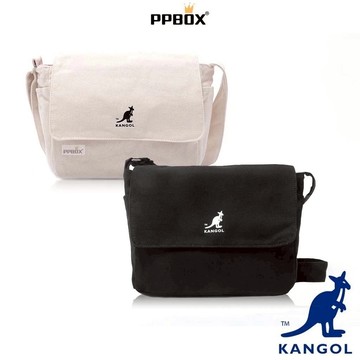 KANGOL 袋鼠 韓版 郵差包 獨家款【61558701】帆布包 側背包 斜背包 女包 文青包 小書包 日韓穿搭