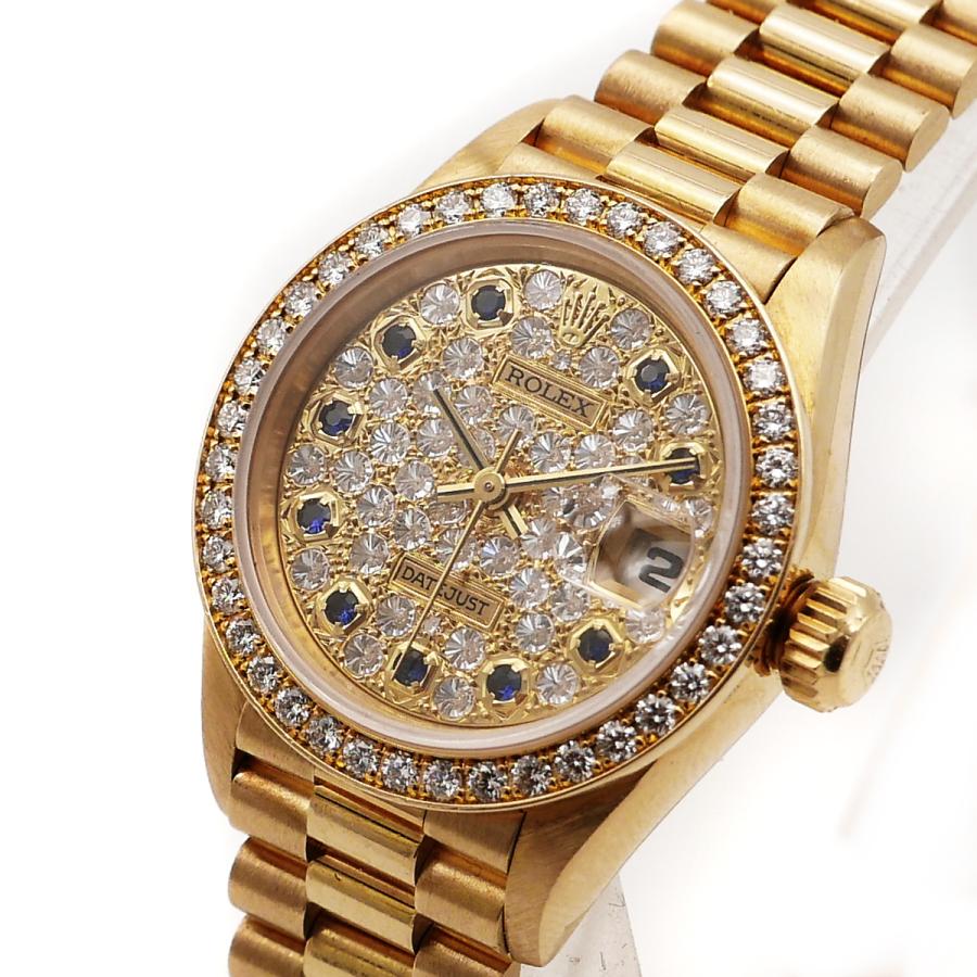 ROLEX デイトジャスト」69138 純正 ダイヤベゼル 全面ダイヤ文字