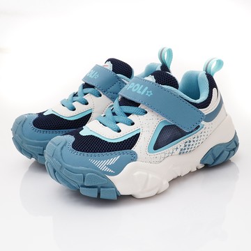 POLI輕量慢跑鞋(中小童段)-運動鞋-藍