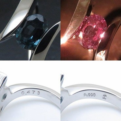 ジェムケリー GEM CEREY リング 天然アレキサンドライト0.473ct Pt900 8号 鑑別書付き プラチナ  指輪/095950【中古】【BJ】 | LINEブランドカタログ