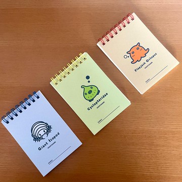 深海生物環裝筆記本・A7尺寸