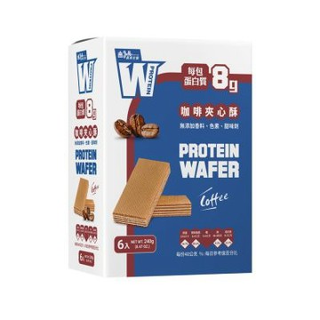 【義美生醫】W PROTEIN夾心酥-咖啡 (40g*6包/盒)