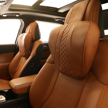 Luzen 忠實款車用頸枕 + 枕套  1套  軟棕色