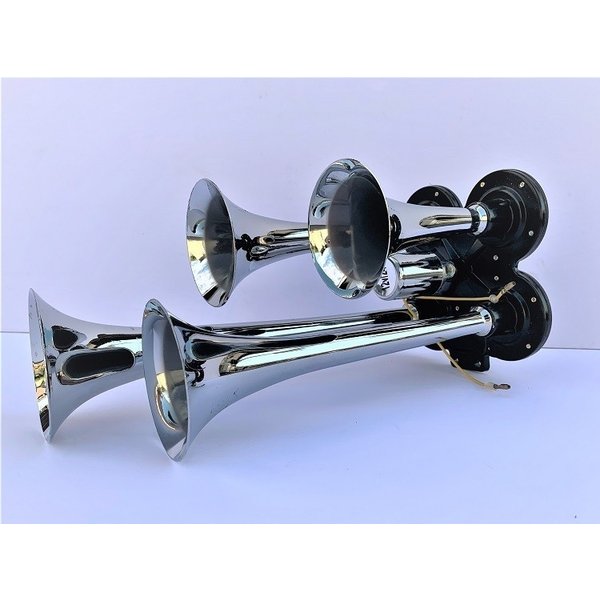 4連型 37cm 24v ヤンキーホーン エアーホーン ｈ バイク トラック 積載車 アメ車 デコトラ ハッカー ダンプ カー用品 車載機器 通販 Lineポイント最大get Lineショッピング