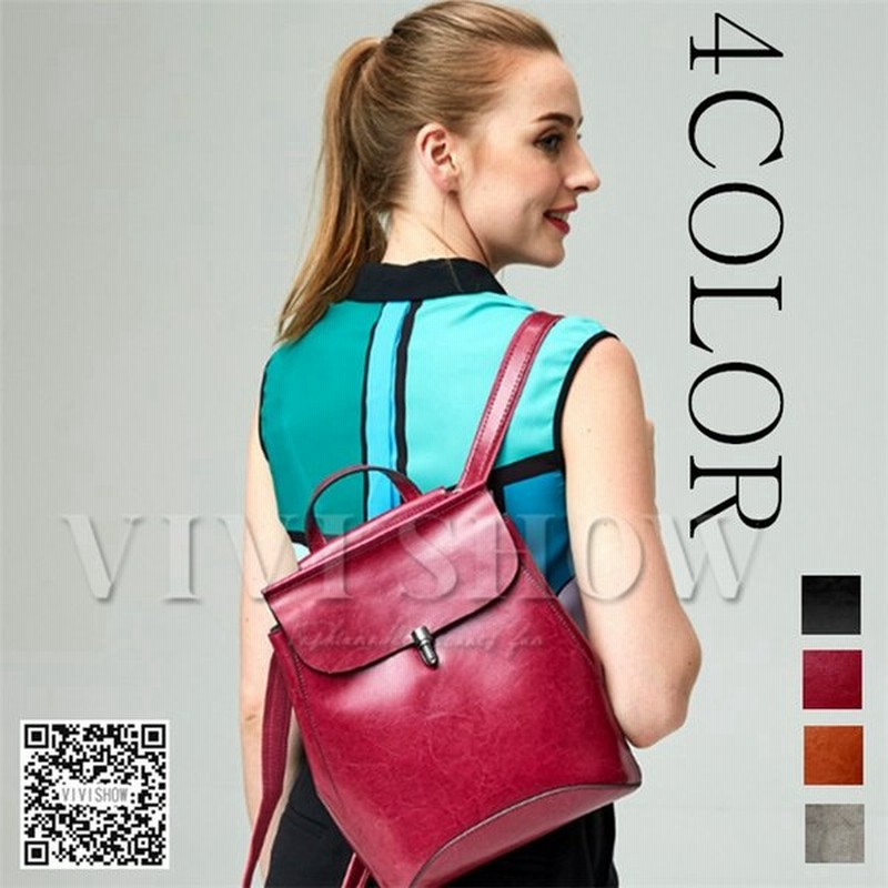 リュックサック レディース 本革 牛革 バックパック レザー おしゃれ 大容量 通学 通勤 旅行 デイパック 2way Vivishow 通販 Lineポイント最大0 5 Get Lineショッピング