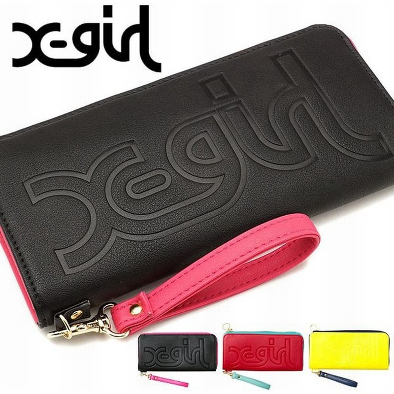 X Girl エックスガール 財布 Logo Embossed Wallet ロゴ エンボス ウォレット Fw17 通販 Lineポイント最大0 5 Get Lineショッピング