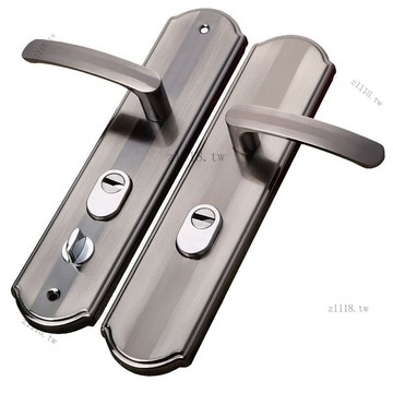 🎇可開發票✨黑金防盜門把手門鎖拉手麵闆執手防盜門通用型235孔距門把手1.2厚#免運