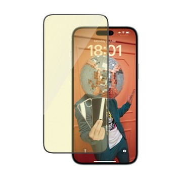 PanzerGlass iPhone 15 Plus 6.7吋 EyeCare 2.5D 耐衝擊抗反射藍光玻璃保護貼