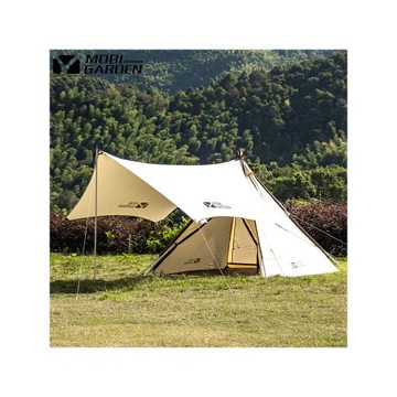 牧高笛輕奢紀元A塔棉布帳篷天幕戶外露營金字塔3-4人野營防雨防曬