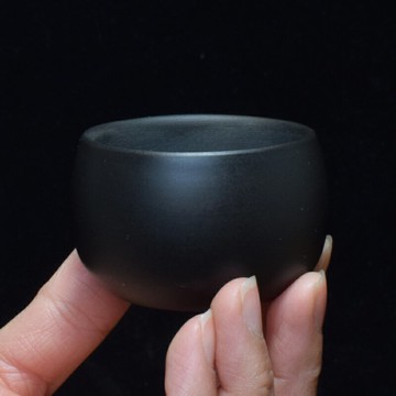 云南建水紫陶茶杯小功夫品茗杯純手工主人杯非紫砂家用素杯子