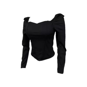 微胖mm純欲性感露鎖骨長袖魚骨收腰上衣女大碼秋冬內搭顯瘦打底衫