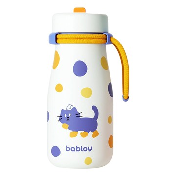 bablov 花伴森 316不銹鋼奶泡吸管保溫瓶  牛奶泡泡糖  1個  620ml