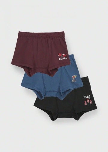 男童三入組_Track King．內包緊帶平口內褲(Racing Car)