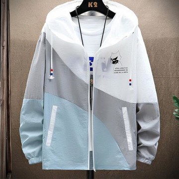 冰絲外套男夏季休閑運動戶外夾克潮牌美式速干透氣輕薄款防曬衣服