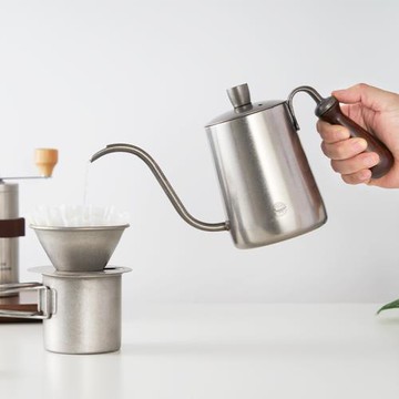 CAFEDE KONA 復古戶外不銹鋼手沖咖啡壺 長嘴細口壺 咖啡壺 600ML