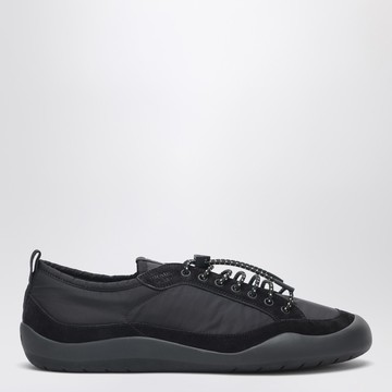 Black Speedrock sneakers in Re-Nylon and suede
