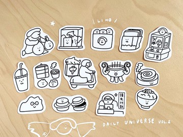 【路過小宇宙 Vol.2】防水貼紙_任選10張