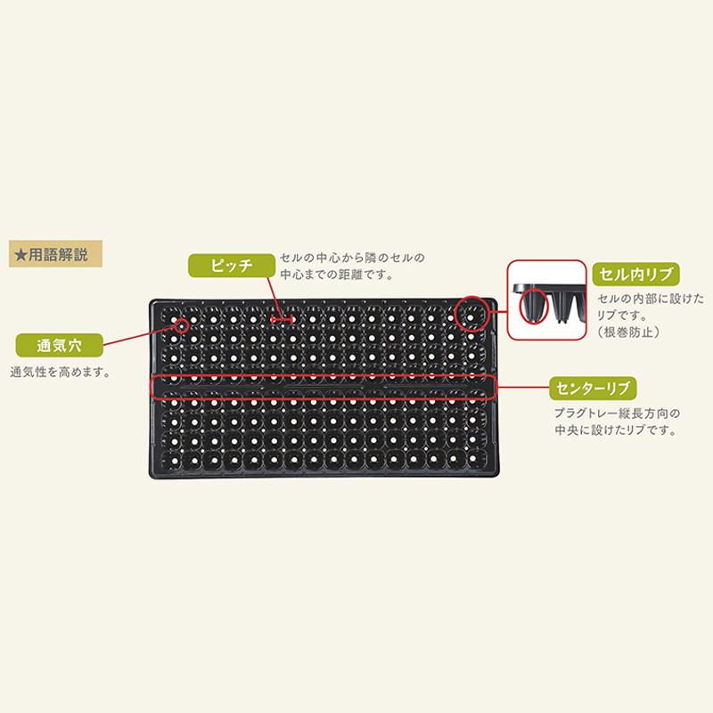 500個 54cm ×28cm 白 TO プラグトレー ♯288浅型 12×24列 東海化成 京G 代引不可