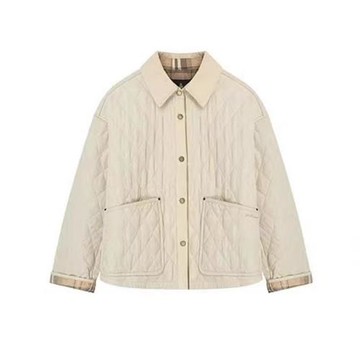 Bear Sauce冬款休閑時尚復古風簡約短款翻領夾克棉服外套時髦潮女