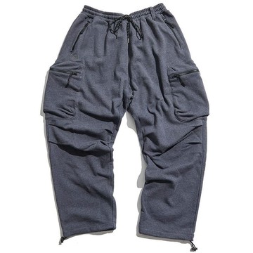 UNDER PEACE 23AW COZY / SWEAT CARGO PANTS 寬版 工作棉褲 (深灰色)