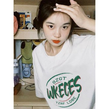 純棉重磅設計感短袖t恤女2025年新款夏季寬松ins潮牌美式復古上衣