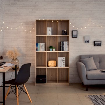 【TZUMii】清新多功能12格大書櫃 收納櫃 置物櫃 展示櫃