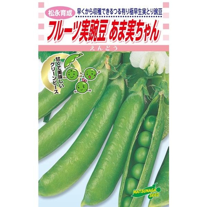 野菜の種【スナップエンドウ】幸姫① 印象深い