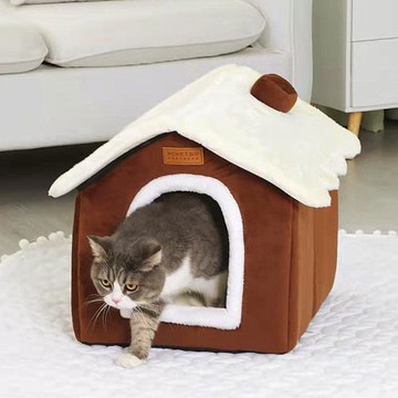 貓窩狗狗窩冬季保暖中小型犬房子窩加絨四季通用可拆洗窩用品大全