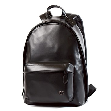 COACH 專櫃款 Hall 22 滑面輕量皮革後背包-黑色