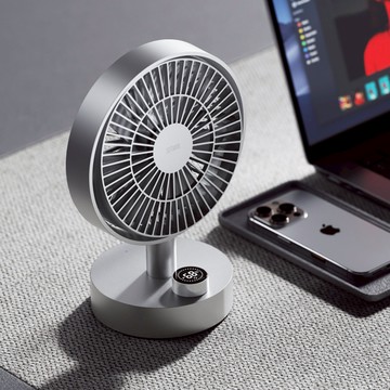 SOTHING向物 - 桌面風扇 - 羽 數顯搖頭版 (太空銀)