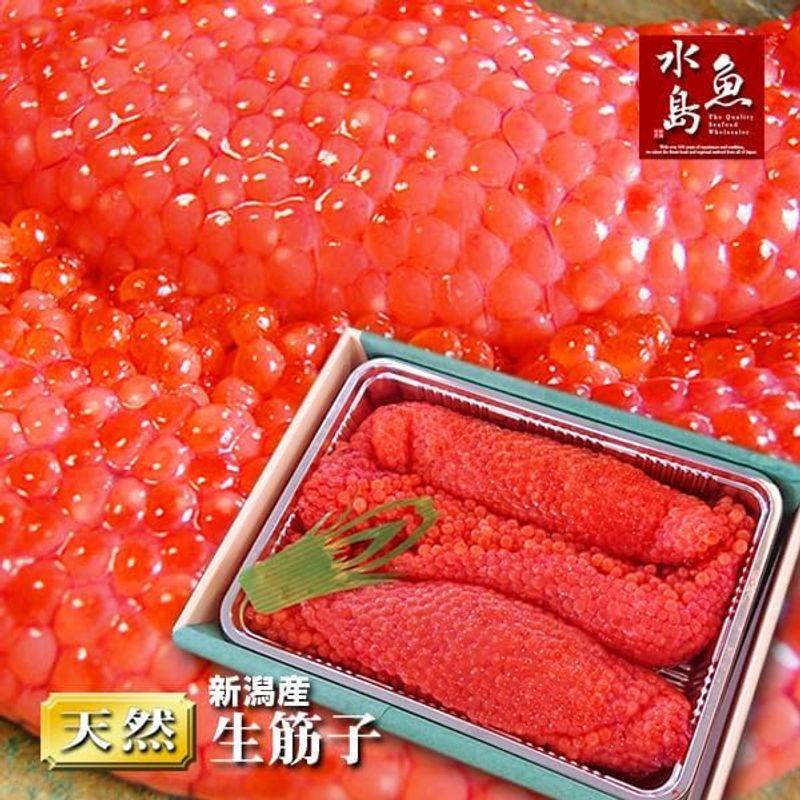 魚水島 新潟産 生筋子（生いくら）季節限定「ずっしり大粒 生すじこ」 1kg