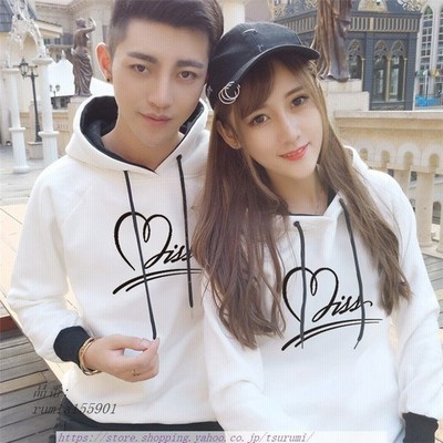 ペアルック パーカー ペア 厚手 裏起毛 ペアパーカー カップル トレーナー スウェット 可愛い お揃い カップルパーカー ジャージ スポーツウェア 通販 Lineポイント最大get Lineショッピング