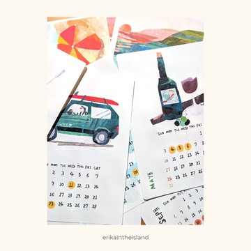 2026年 日曆 – 使用後可作卡片或家居擺飾