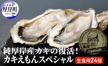 純厚岸産カキの復活！カキえもんスペシャル（生食用24個）