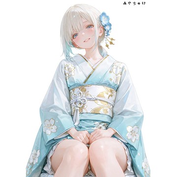 【12月新品】07-109-0063 人物貼紙 性感和服女孩