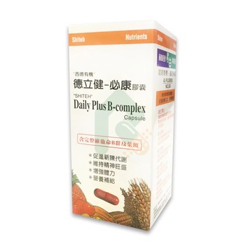 瑞昌藥局藥聯 daily plus bcomp 德立健必康b群 100顆/罐
