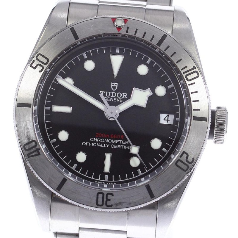 チュードル TUDOR 79730 ブラックベイ スチール デイト 自動巻き メンズ 良品 箱・保証書付き_742765 | LINEショッピング