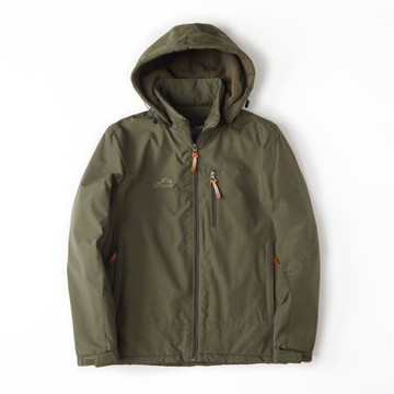 外貿尾單男士戶外防風防水美式休閑加絨加厚工裝沖鋒衣夾克外套潮