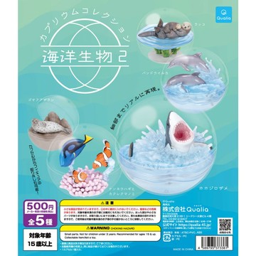 𓅓MOCHO𓅓 現貨 Qualia 扭蛋 海洋生物盆景品P2 全5種